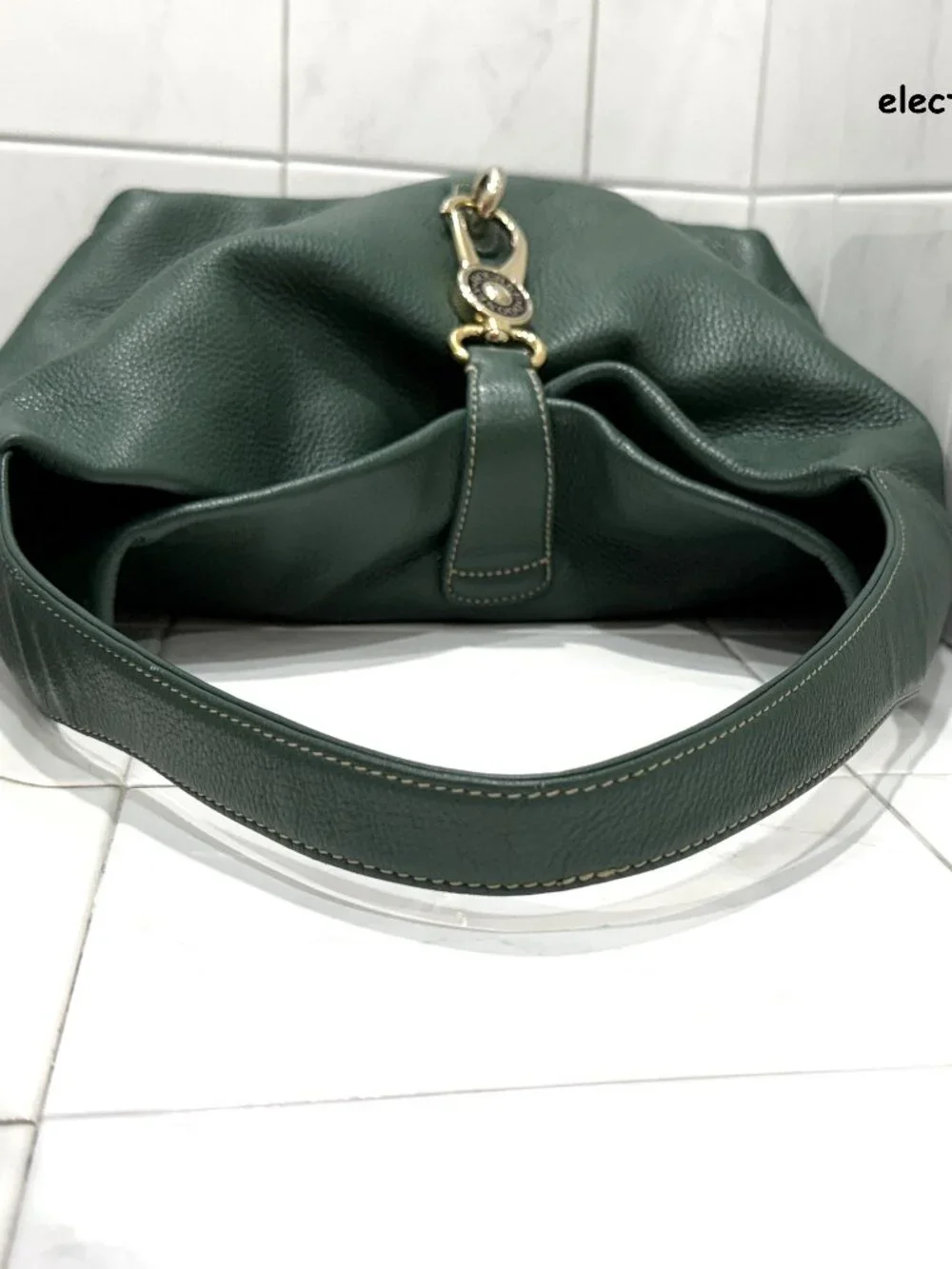 Dooney & Bourke Large Logo Loc Sac in Forest Green